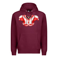 Burgundy practice jersey fa element Premium Hoodie - FaDigitalArtStudio