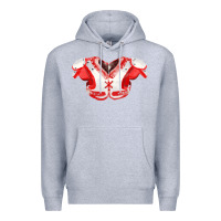 Heather Grey practice jersey fa element Premium Hoodie - FaDigitalArtStudio