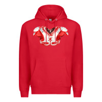 Red practice jersey fa element Premium Hoodie - FaDigitalArtStudio
