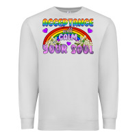 Dove Grey Lgbtq Acceptance Will Calm Your Soul Premium Sweatshirt - BundleAndBundleShop