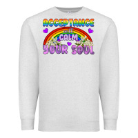 Oatmeal Heather Lgbtq Acceptance Will Calm Your Soul Premium Sweatshirt - BundleAndBundleShop