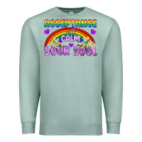 Seafoam Lgbtq Acceptance Will Calm Your Soul Premium Sweatshirt - BundleAndBundleShop
