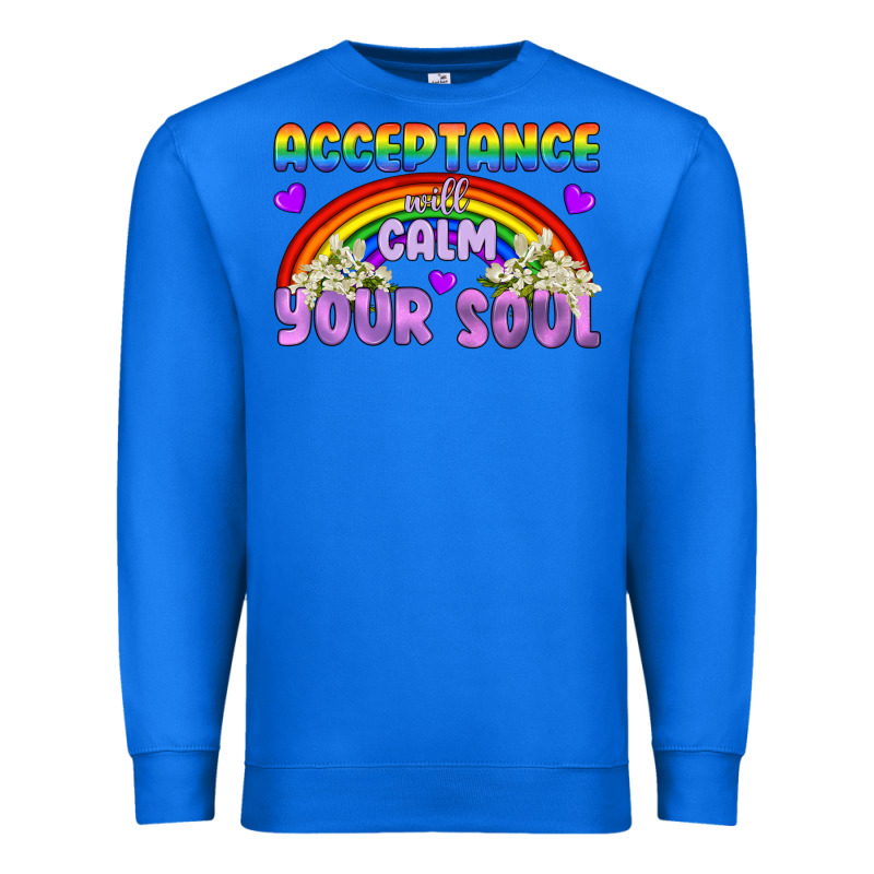 Lgbtq Acceptance Will Calm Your Soul Premium Sweatshirt by BundleAndBundleShop | Teevron
