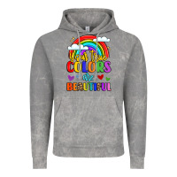 Cloud Rock name vibrant positivity rainbow art Vintage Hoodie - LillyAllenDesigns