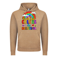 Vintage Coffee name vibrant positivity rainbow art Vintage Hoodie - LillyAllenDesigns