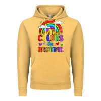 Vintage Mustard name vibrant positivity rainbow art Vintage Hoodie - LillyAllenDesigns