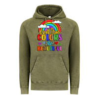 Vintage Olive name vibrant positivity rainbow art Vintage Hoodie - LillyAllenDesigns