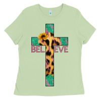 Matcha Believe Cross Ladies Tee - Jasminsmagicworld