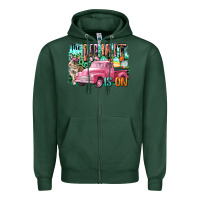 Sports Green The hunt is on Easter Day Zipper Hoodie - CowGirlArtShop