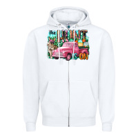 White The hunt is on Easter Day Zipper Hoodie - CowGirlArtShop