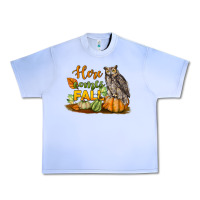 Grape Ice Here Comes Fall Owl Urban Heavy Tee - LillyAllenDesigns