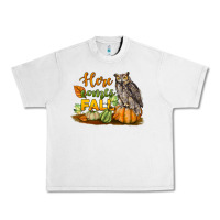 Lunar Rock Here Comes Fall Owl Urban Heavy Tee - LillyAllenDesigns