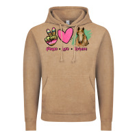 Vintage Coffee peace love horses Vintage Hoodie - RanaPortraitStore