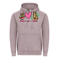 Vintage Zinc peace love horses Vintage Hoodie - RanaPortraitStore
