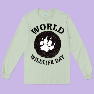 World Wildlife Day Long Sleeve Tee Designed By Bettercallsaul
