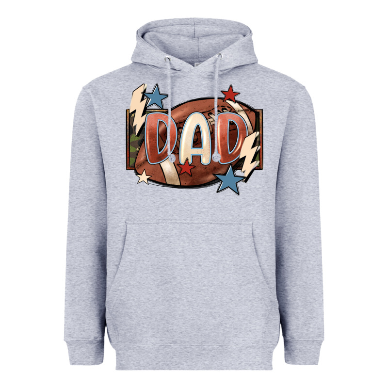 Football Dad Heavyweight Hoodie by FaDigitalArtStudio | Teevron