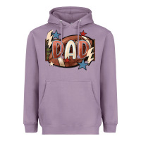 Lavender football dad Heavyweight Hoodie - FaDigitalArtStudio