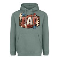 Sage football dad Heavyweight Hoodie - FaDigitalArtStudio