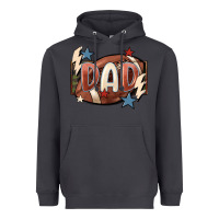 Smoke football dad Heavyweight Hoodie - FaDigitalArtStudio