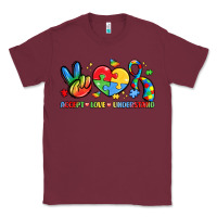 Burgundy accept love understand Classic Tee - LillyAllenDesigns