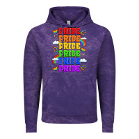 Cloud Purple rainbow pride celebration Vintage Hoodie - LillyAllenDesigns