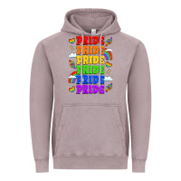Vintage Zinc rainbow pride celebration Vintage Hoodie - LillyAllenDesigns