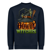 Navy Howdy witches Heavyweight Sweatshirt - NancyCooperArtShop