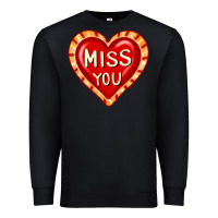 Black valentine's day hearts 6 Premium Sweatshirt - FaDigitalArtStudio