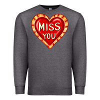 Charcoal Heather valentine's day hearts 6 Premium Sweatshirt - FaDigitalArtStudio