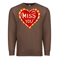 Chestnut valentine's day hearts 6 Premium Sweatshirt - FaDigitalArtStudio