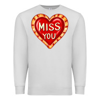 Dove Grey valentine's day hearts 6 Premium Sweatshirt - FaDigitalArtStudio