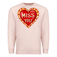Pale Pink valentine's day hearts 6 Premium Sweatshirt - FaDigitalArtStudio