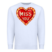 White valentine's day hearts 6 Premium Sweatshirt - FaDigitalArtStudio