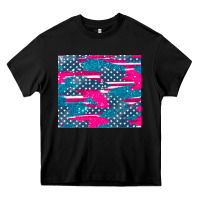 Black usa flag Heavy Core Tee - AdoDesignShop