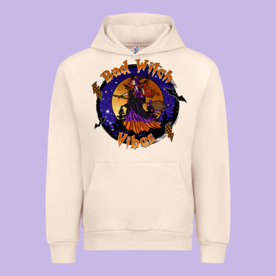 Bad Witch Vibes Urban Hoodie Designed By Sublimationcraftshop