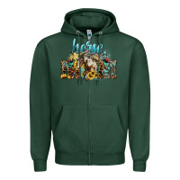 Sports Green Horse mom mother's day Zipper Hoodie - HowdyJamesFarm