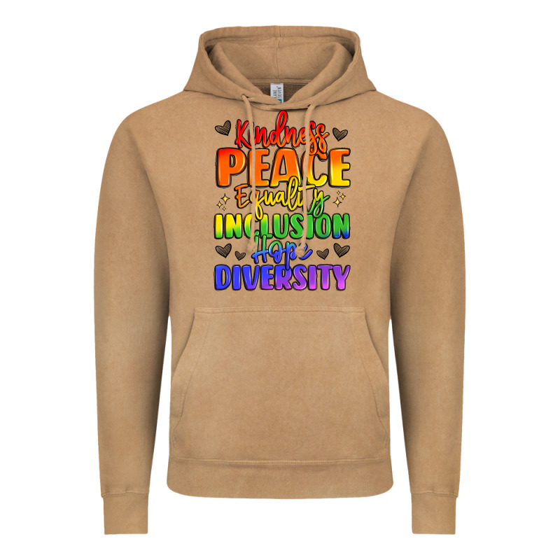Inspirational Words In Rainbow Colors Vintage Hoodie by LillyAllenDesigns | Teevron
