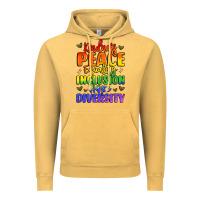 Vintage Mustard inspirational words in rainbow colors Vintage Hoodie - LillyAllenDesigns