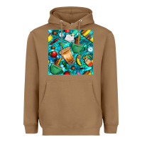 Toasted Coconut school boy coffe cup with camouflage seamless pattern bbs Heavyweight Hoodie - BundleAndBundleShop