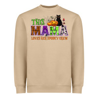 Mushroom This mama loves her spooky crew Heavyweight Sweatshirt - NancyCooperArtShop