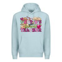 Blue Mist cupid's favorite teacher Premium Hoodie - OliviaCreatesArt