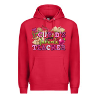 Cardinal cupid's favorite teacher Premium Hoodie - OliviaCreatesArt