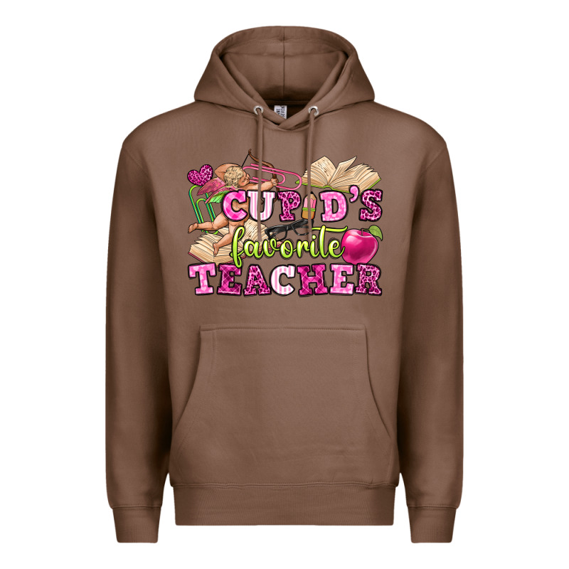 Cupid's Favorite Teacher Premium Hoodie by OliviaCreatesArt | Teevron