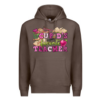 Coffee cupid's favorite teacher Premium Hoodie - OliviaCreatesArt