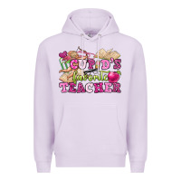 Lilac cupid's favorite teacher Premium Hoodie - OliviaCreatesArt