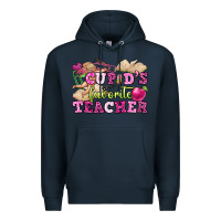 Navy cupid's favorite teacher Premium Hoodie - OliviaCreatesArt