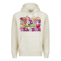Oatmeal Heather cupid's favorite teacher Premium Hoodie - OliviaCreatesArt