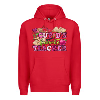 Red cupid's favorite teacher Premium Hoodie - OliviaCreatesArt