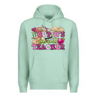 Seafoam cupid's favorite teacher Premium Hoodie - OliviaCreatesArt