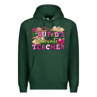 Sports Green cupid's favorite teacher Premium Hoodie - OliviaCreatesArt